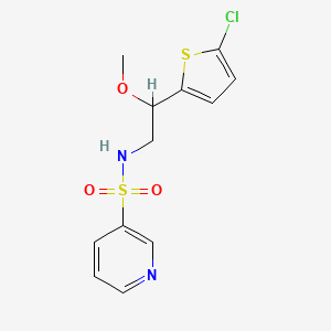 N-(2-(5-chlorothiophen-2-yl)-2-methoxyethyl)pyridine-3-sulfonamide