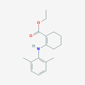 molecular formula C17H23NO2 B299350 Ethyl 2-(2,6-dimethylanilino)-1-cyclohexene-1-carboxylate 