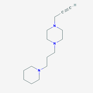 1-(3-Piperidin-1-ylpropyl)-4-prop-2-ynylpiperazine