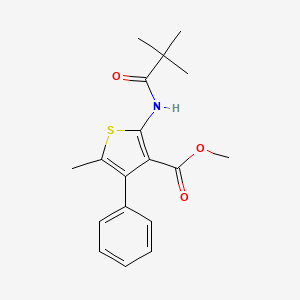Methyl 2-(2,2-dimethylpropanoylamino)-5-methyl-4-phenylthiophene-3-carboxylate