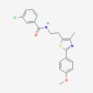 3-chloro-N-{2-[2-(4-methoxyphenyl)-4-methyl-1,3-thiazol-5-yl]ethyl}benzamide
