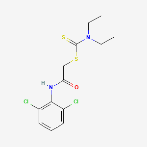 2-((2,6-Dichlorophenyl)amino)-2-oxoethyl diethylcarbamodithioate