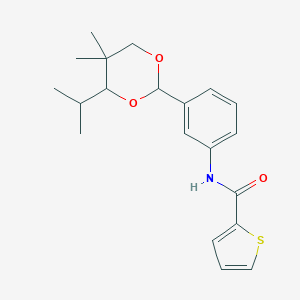 molecular formula C20H25NO3S B299355 N-[3-(4-isopropyl-5,5-dimethyl-1,3-dioxan-2-yl)phenyl]-2-thiophenecarboxamide 