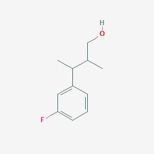 molecular formula C11H15FO B2993551 3-(3-Fluorophenyl)-2-methylbutan-1-ol CAS No. 2248366-11-0