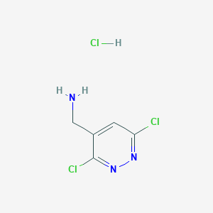 (3,6-Dichloropyridazin-4-yl)methanamine hydrochloride
