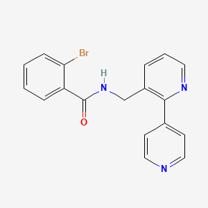 N-([2,4'-bipyridin]-3-ylmethyl)-2-bromobenzamide