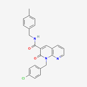 1-(4-chlorobenzyl)-N-(4-methylbenzyl)-2-oxo-1,2-dihydro-1,8-naphthyridine-3-carboxamide