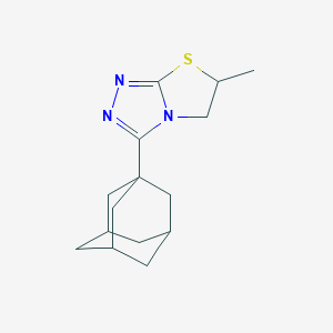 molecular formula C15H21N3S B299359 3-(1-Adamantyl)-6-methyl-5,6-dihydro[1,3]thiazolo[2,3-c][1,2,4]triazole 