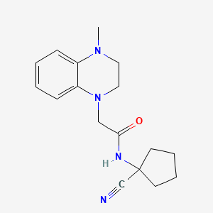 N-(1-cyanocyclopentyl)-2-(4-methyl-1,2,3,4-tetrahydroquinoxalin-1-yl)acetamide