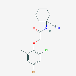 2-(4-bromo-2-chloro-6-methylphenoxy)-N-(1-cyanocyclohexyl)acetamide