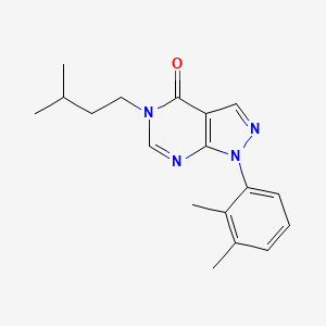 1-(2,3-Dimethylphenyl)-5-(3-methylbutyl)pyrazolo[3,4-d]pyrimidin-4-one