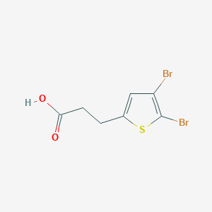 molecular formula C7H6Br2O2S B2993609 3-(4,5-Dibromothiophen-2-yl)propanoic acid CAS No. 1594707-02-4