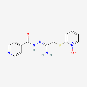 2-{[2-Amino-2-(2-isonicotinoylhydrazono)ethyl]sulfanyl}-1-pyridiniumolate