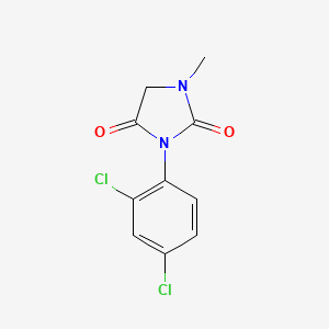 molecular formula C10H8Cl2N2O2 B2993614 3-(2,4-Dichlorophenyl)-1-methylimidazolidine-2,4-dione CAS No. 90800-08-1