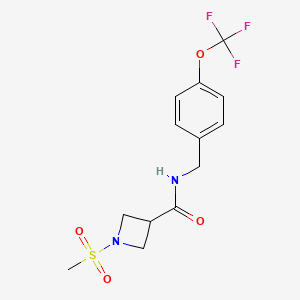 1-(methylsulfonyl)-N-(4-(trifluoromethoxy)benzyl)azetidine-3-carboxamide