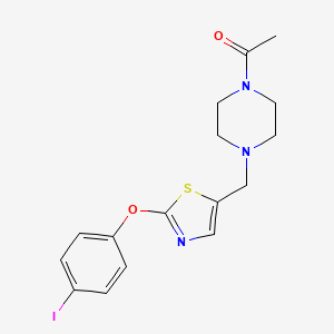1-(4-{[2-(4-Iodophenoxy)-1,3-thiazol-5-yl]methyl}piperazino)-1-ethanone
