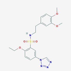 molecular formula C19H23N5O5S B299362 N-[2-(3,4-dimethoxyphenyl)ethyl]-2-ethoxy-5-(1H-tetrazol-1-yl)benzenesulfonamide 