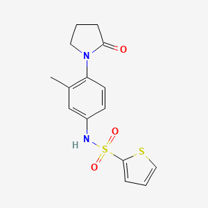 N-[3-methyl-4-(2-oxopyrrolidin-1-yl)phenyl]thiophene-2-sulfonamide