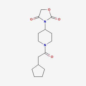 3-(1-(2-Cyclopentylacetyl)piperidin-4-yl)oxazolidine-2,4-dione