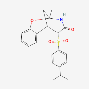5-[(4-isopropylphenyl)sulfonyl]-2-methyl-2,3,5,6-tetrahydro-4H-2,6-methano-1,3-benzoxazocin-4-one