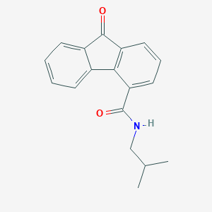 molecular formula C18H17NO2 B299364 N-isobutyl-9-oxo-9H-fluorene-4-carboxamide 
