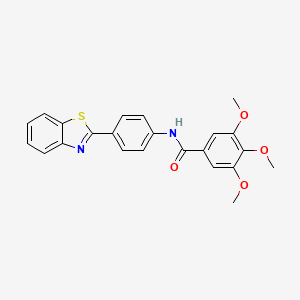 N-[4-(1,3-benzothiazol-2-yl)phenyl]-3,4,5-trimethoxybenzamide