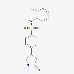 molecular formula C18H20N2O3S B299367 N-(2,6-dimethylphenyl)-4-(5-oxopyrrolidin-3-yl)benzenesulfonamide 
