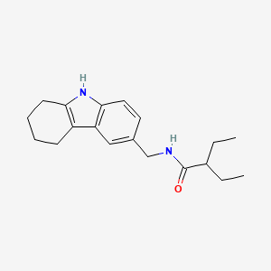 molecular formula C19H26N2O B2993689 2-ethyl-N-((2,3,4,9-tetrahydro-1H-carbazol-6-yl)methyl)butanamide CAS No. 852138-00-2