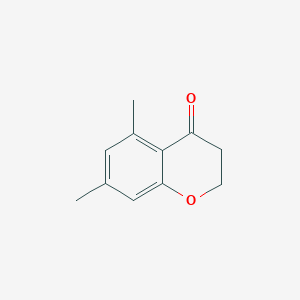 molecular formula C11H12O2 B2993690 5,7-dimethyl-3,4-dihydro-2H-1-benzopyran-4-one CAS No. 3649-03-4
