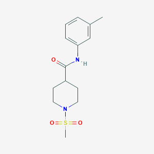 1-methanesulfonyl-N-(3-methylphenyl)piperidine-4-carboxamide
