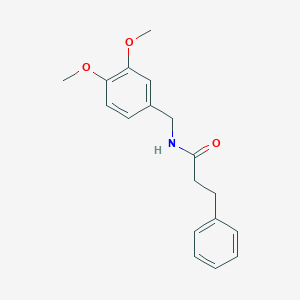 molecular formula C18H21NO3 B299370 N-(3,4-dimethoxybenzyl)-3-phenylpropanamide 