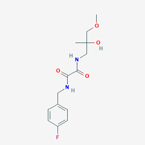 molecular formula C14H19FN2O4 B2993704 N1-(4-fluorobenzyl)-N2-(2-hydroxy-3-methoxy-2-methylpropyl)oxalamide CAS No. 1334373-74-8