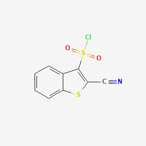 2-Cyano-1-benzothiophene-3-sulfonyl chloride