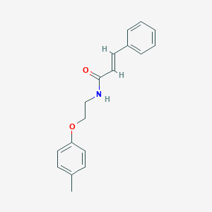 molecular formula C18H19NO2 B299371 N-[2-(4-methylphenoxy)ethyl]-3-phenylacrylamide 