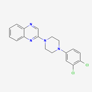 molecular formula C18H16Cl2N4 B2993717 2-[4-(3,4-Dichlorophenyl)piperazin-1-yl]quinoxaline CAS No. 339105-74-7