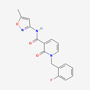 1-(2-fluorobenzyl)-N-(5-methylisoxazol-3-yl)-2-oxo-1,2-dihydropyridine-3-carboxamide