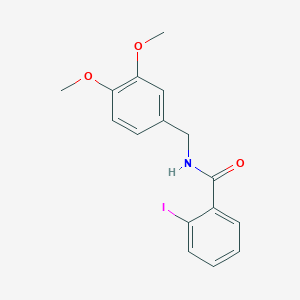 molecular formula C16H16INO3 B299374 N-(3,4-dimethoxybenzyl)-2-iodobenzamide 