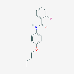 molecular formula C17H18FNO2 B299375 N-(4-butoxyphenyl)-2-fluorobenzamide 