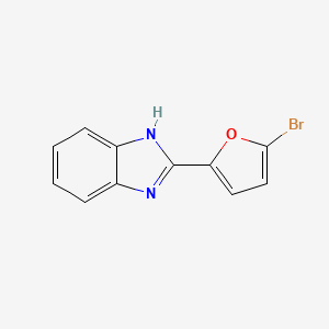 molecular formula C11H7BrN2O B2993751 2-(5-Bromo-2-furyl)-1h-benzimidazole CAS No. 18249-68-8