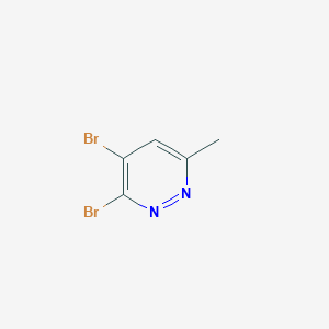 molecular formula C5H4Br2N2 B2993762 3,4-Dibromo-6-methylpyridazine CAS No. 2567502-85-4