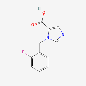 molecular formula C11H9FN2O2 B2993764 1-(2-氟苄基)-1H-咪唑-5-甲酸 CAS No. 1439897-71-8