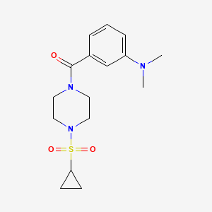 (4-(Cyclopropylsulfonyl)piperazin-1-yl)(3-(dimethylamino)phenyl)methanone
