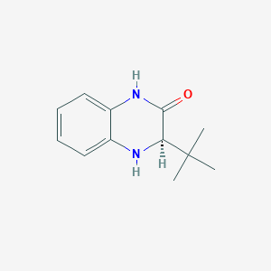 molecular formula C12H16N2O B2993767 (R)-3-(tert-Butyl)-3,4-dihydroquinoxalin-2(1H)-one CAS No. 2090026-70-1