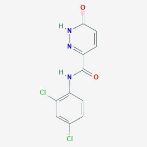 molecular formula C11H7Cl2N3O2 B2993773 N-(2,4-dichlorophenyl)-6-oxo-1H-pyridazine-3-carboxamide CAS No. 900001-93-6