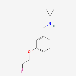 N-[[3-(2-Fluoroethoxy)phenyl]methyl]cyclopropanamine