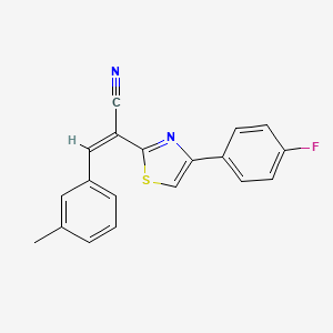 (Z)-2-(4-(4-fluorophenyl)thiazol-2-yl)-3-(m-tolyl)acrylonitrile