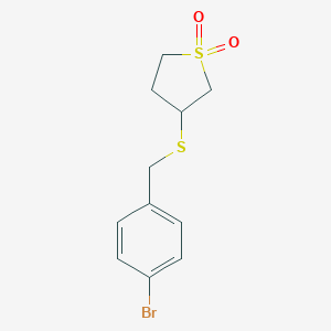 molecular formula C11H13BrO2S2 B299379 4-Bromobenzyl 1,1-dioxidotetrahydro-3-thienyl sulfide 