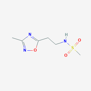 N-[2-(3-methyl-1,2,4-oxadiazol-5-yl)ethyl]methanesulfonamide