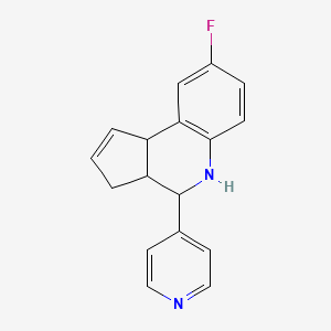 8-Fluoro-4-pyridin-4-yl-3a,4,5,9b-tetrahydro-3H-cyclopenta[c]quinoline