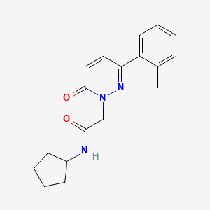 N-cyclopentyl-2-[3-(2-methylphenyl)-6-oxopyridazin-1-yl]acetamide